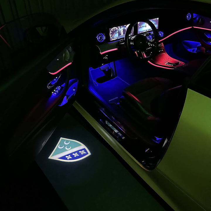 Sylswx Kompatibel mit Autotür Licht Projektor Audi, 4 Stück  Unterbodenbeleuch 768497761490