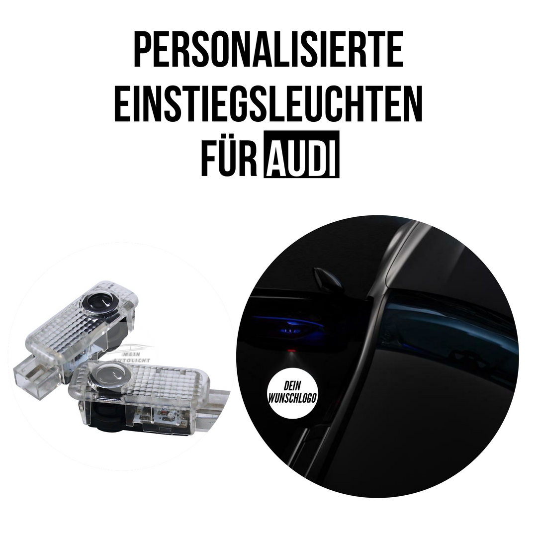 2pcs Autotür Lichter Logo Projektor, Wireless Led Auto Tür Paste